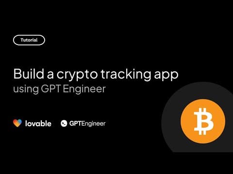 Building a Crypto Tracker App with Lovable.dev in 8 minutes